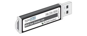 MICR (E-13B) Font (Pro USB)