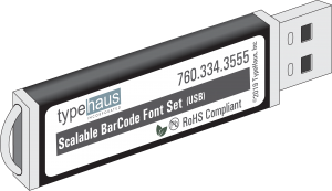 Scalable BarCode Font Set (Pro USB)